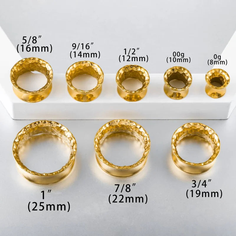 Unisex Stainless Steel Ear Tunnels Plugs - Body Jewelry for Piercing