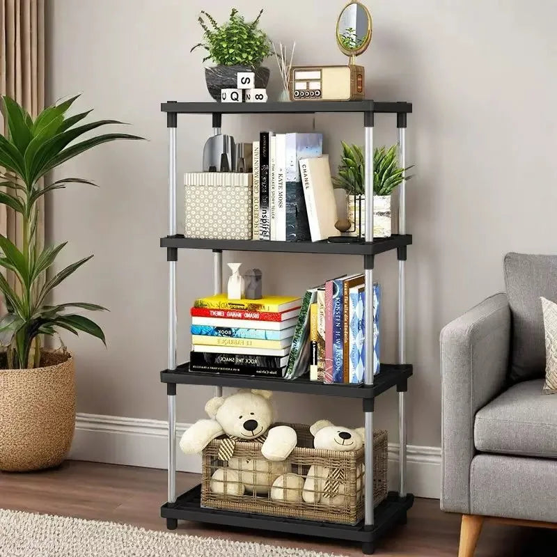 Multi-Layer Storage Organizer Rack Open Shelf for Kitchen Bathroom Living Room