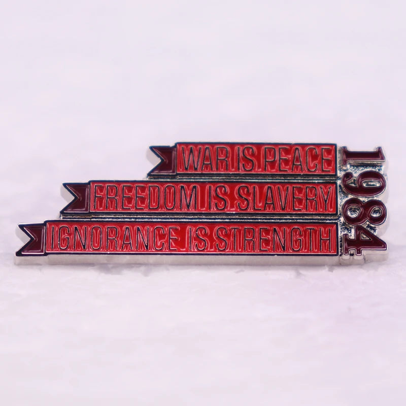 Literature-Inspired Novel Brooch - Durable Metal Badge Fashion Accessory