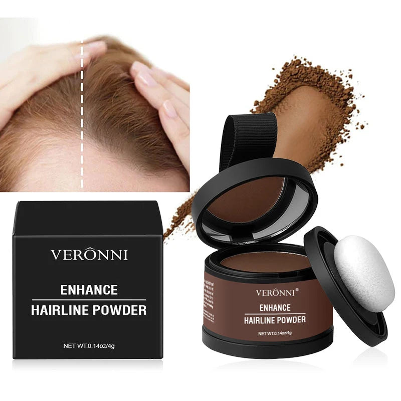 Hairline Shadow Powder for Concealing Hair Roots Waterproof Hair Filler & Cover