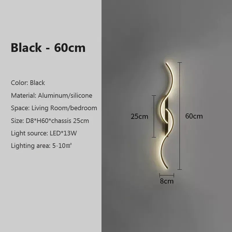 LED Minimalist Branch Wall Lamp for Living Room Bedroom Home Decor
