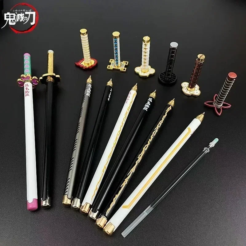 Anime Character Signature Pen with Kamado Tanjirou & Giyuu Giyuu - Children's Gift