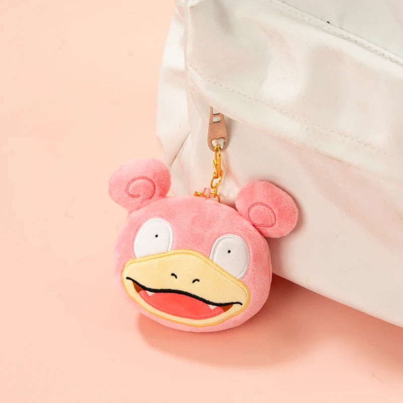 Kawaii Slowpoke Plush Keychain & Bag Charm for Kids Anime Fans - Multiple Colors