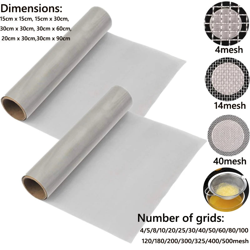 Stainless Steel Mesh Screen Filter Sheet for Home & Industrial Use
