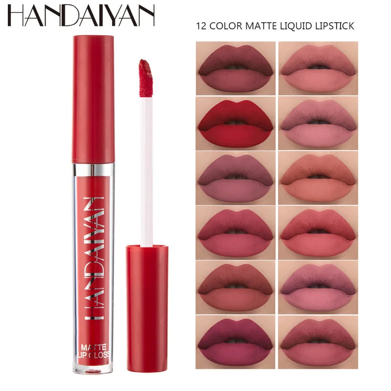 Longlasting Matte Lip Gloss - Waterproof Liquid Lipstick with Vibrant Colors