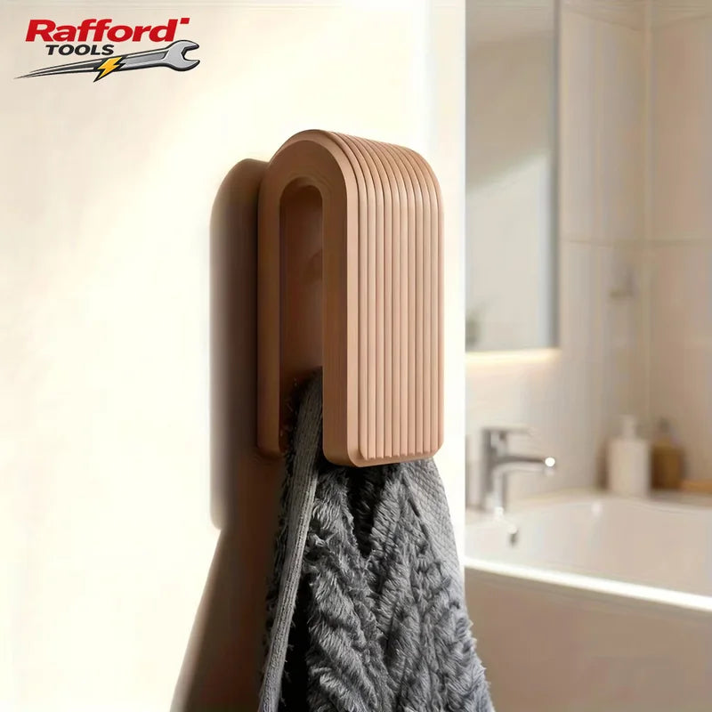 Auto-Locking Wall Mount Towel Hanger - Modern Minimalist Bathroom Accessory