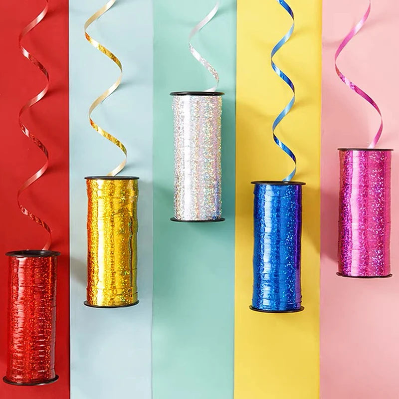 100-Yard Glitter Curling Ribbons for Gift Wrapping & Party Decorations