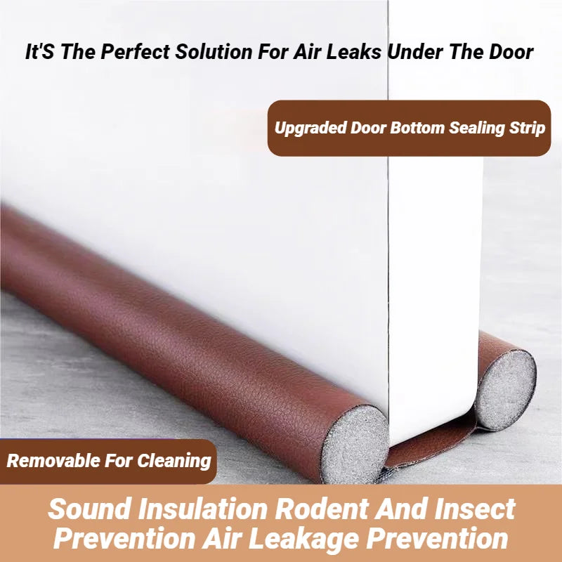 Flexible Door Bottom Sealing Strip Weatherstrip Dustproof Windproof Noise Insulation
