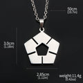 Anime Blue Lock Pendant Necklace Women Soccer Sign Jewelry Silver Chain