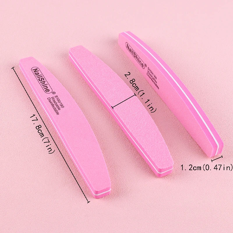 Colorful Nail Buffers 5Pcs or 10Pcs Manicure Sanding Blocks Grit 100/180