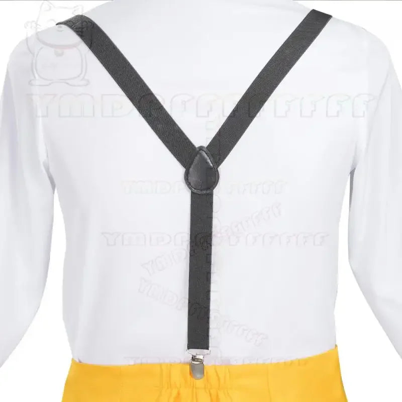 Anime Jim Carry Mask Man Costume Set - Yellow Long Suit Cosplay Halloween