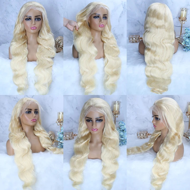 Blonde Lace Front Wigs for Women 13x4 13x6 360 Body Wave Human Hair Pre-Plucked