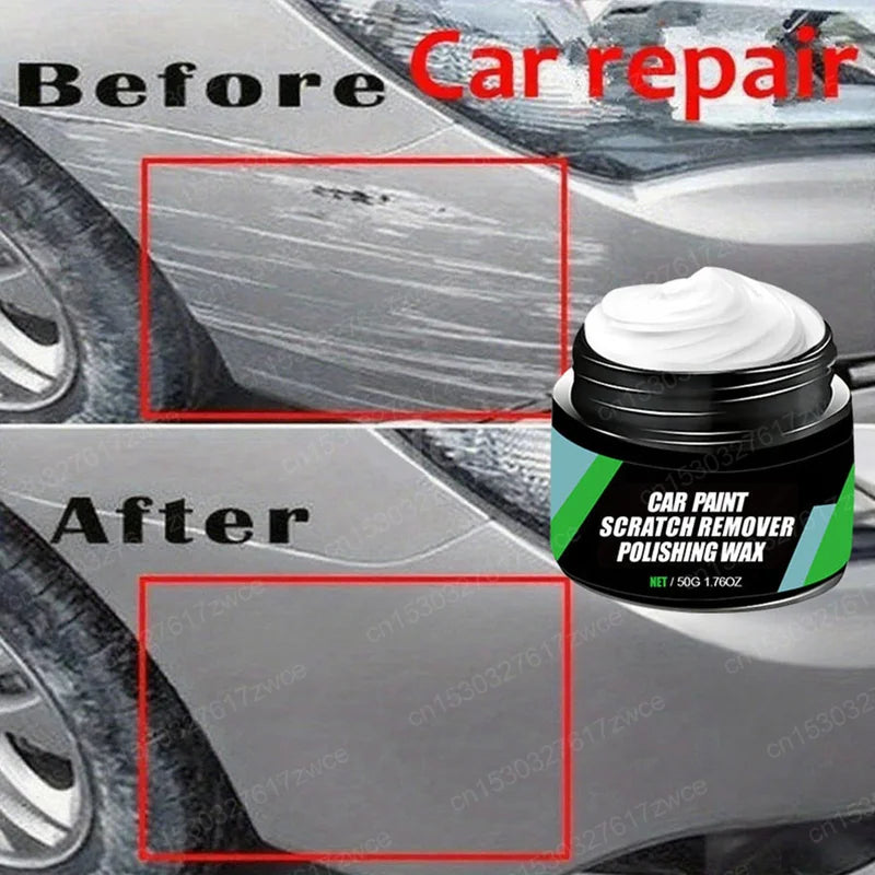 Car Scratch Repair Wax Kit with Polish & Clay - Nano Shine Body Filler