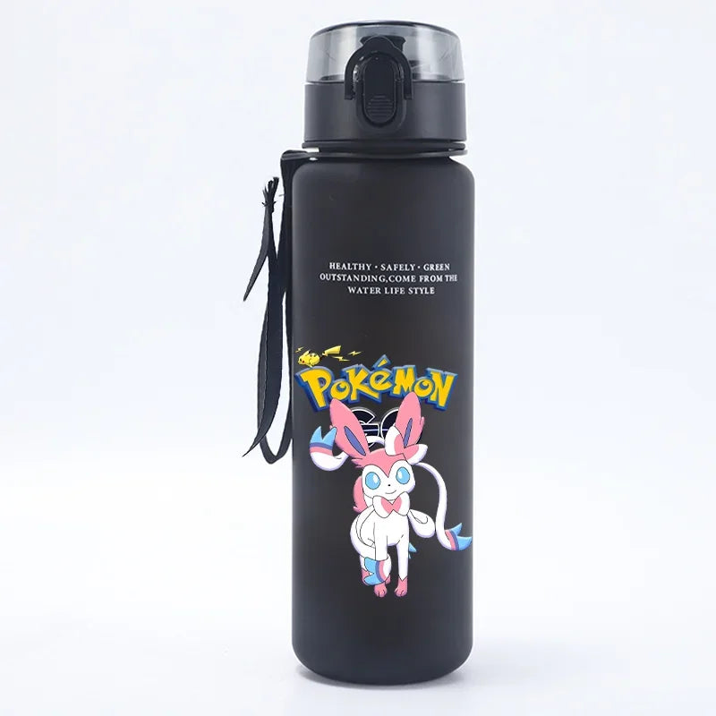 Kids Water Bottle 650ml - Cartoon Pokemon Water Cup for Children, Portable Outdoor Hydration