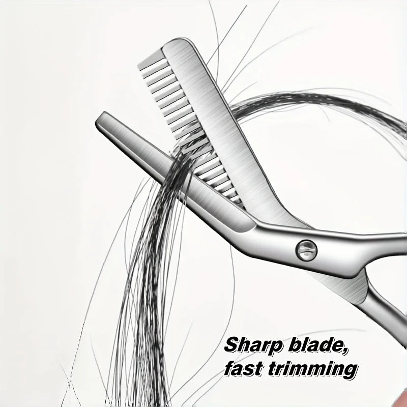 Eyebrow Scissors with Comb & Razor - Stainless Steel Facial Hair Remover for Women