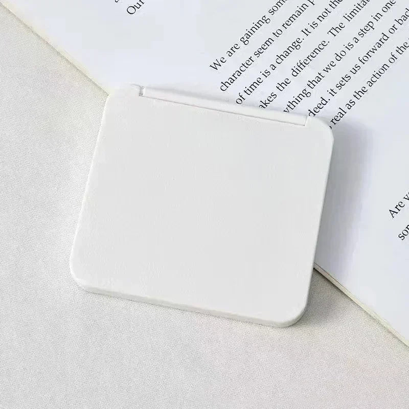 Double-Sided Portable Makeup Mirror Square Compact for Women Girl Gift
