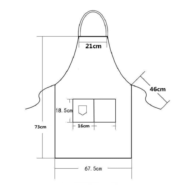 Lightweight Kitchen Apron for Women Men Chef Grill Restaurant Bar Uniform