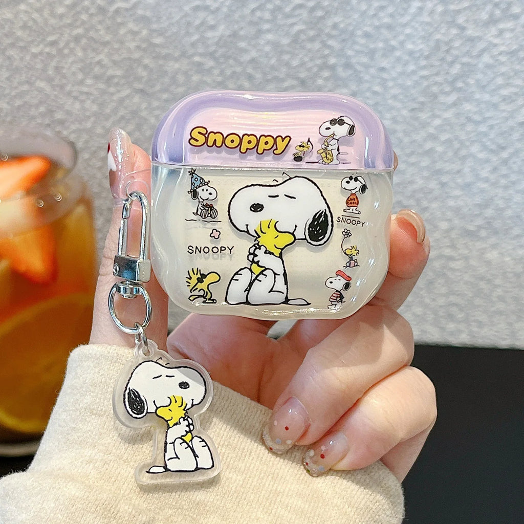 Cute Snoop Dog Headphone Case for Airpods Silicone Protective Cover - Cartoon Design