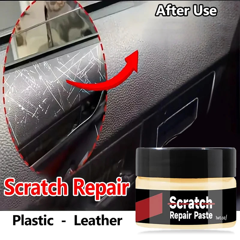Car Interior Plastic Leather Scratch Repair Paste - Automotive Polishing & Wax - Multiple Colors