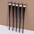Facial Makeup Brushes Set - 5 Soft Synthetic Bristle Detail Brushes for Concealer and Cosmetics