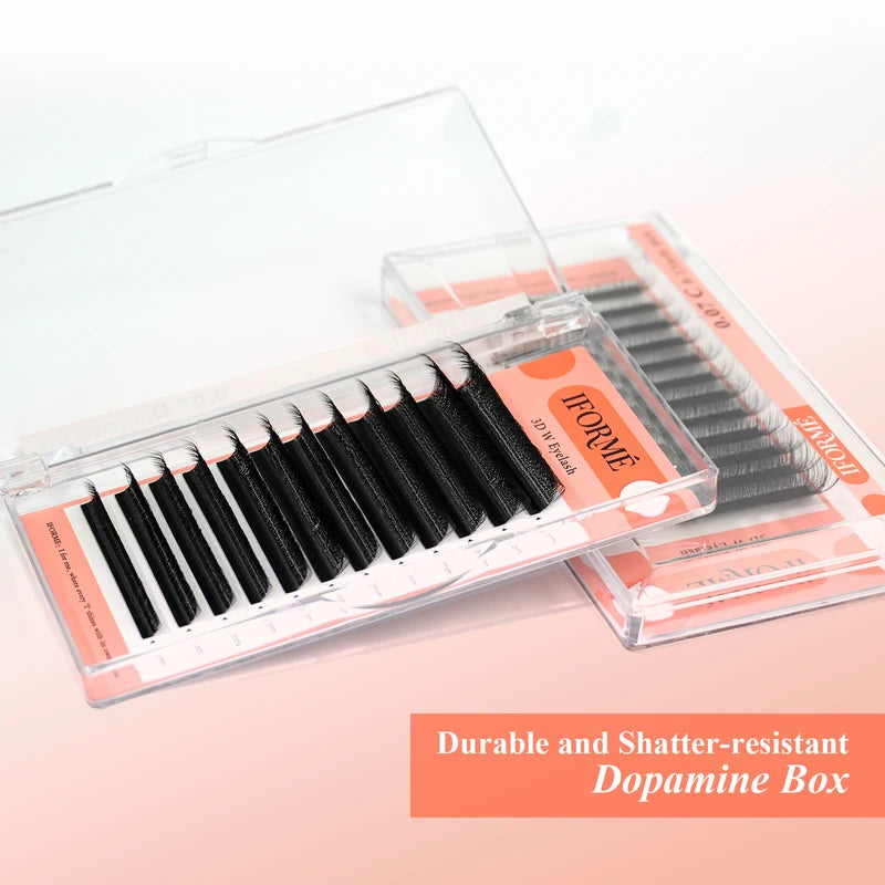 Eyelash Extensions Premade Fans 3D 4D 5D W Shape Full Dense Natural Look
