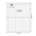 A5 Photo Album Binder with Transparent Sleeves for DIY Scrapbooking and Card Storage
