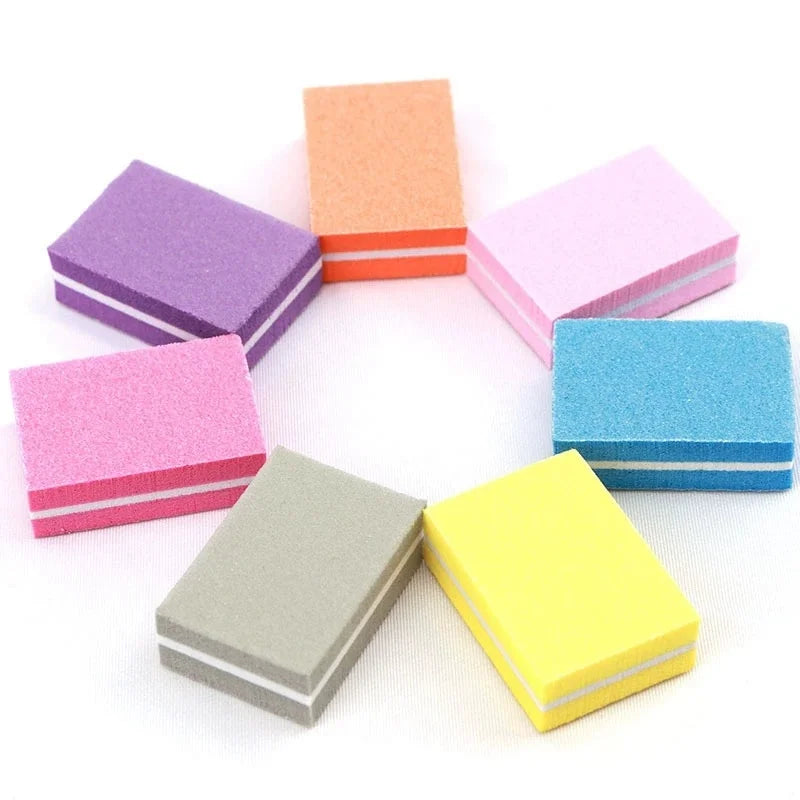 Square Nail Buffer Blocks Set - Double-Sided Buffing & Polishing for Manicure & Pedicure