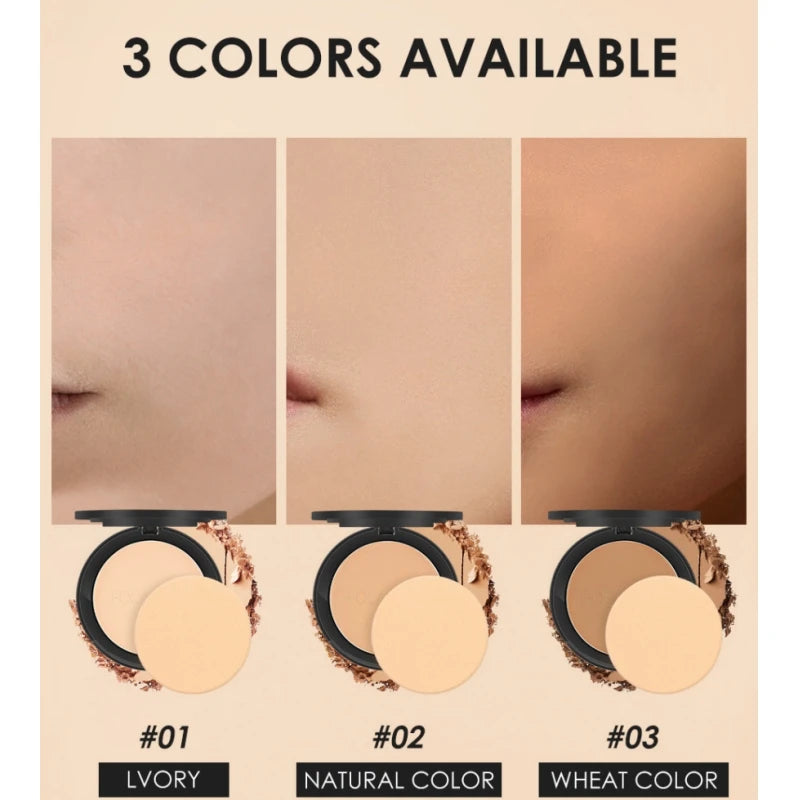Face Powder with Oil Control & Brightening Finish - 3 Colors, Compact, 26g