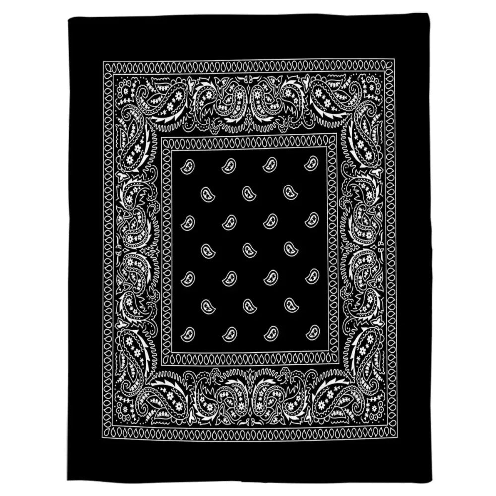 Soft Micro Plush Paisley Art Blanket - Warm Throw for Sofa & Living Room