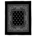 Soft Micro Plush Paisley Art Blanket - Warm Throw for Sofa & Living Room