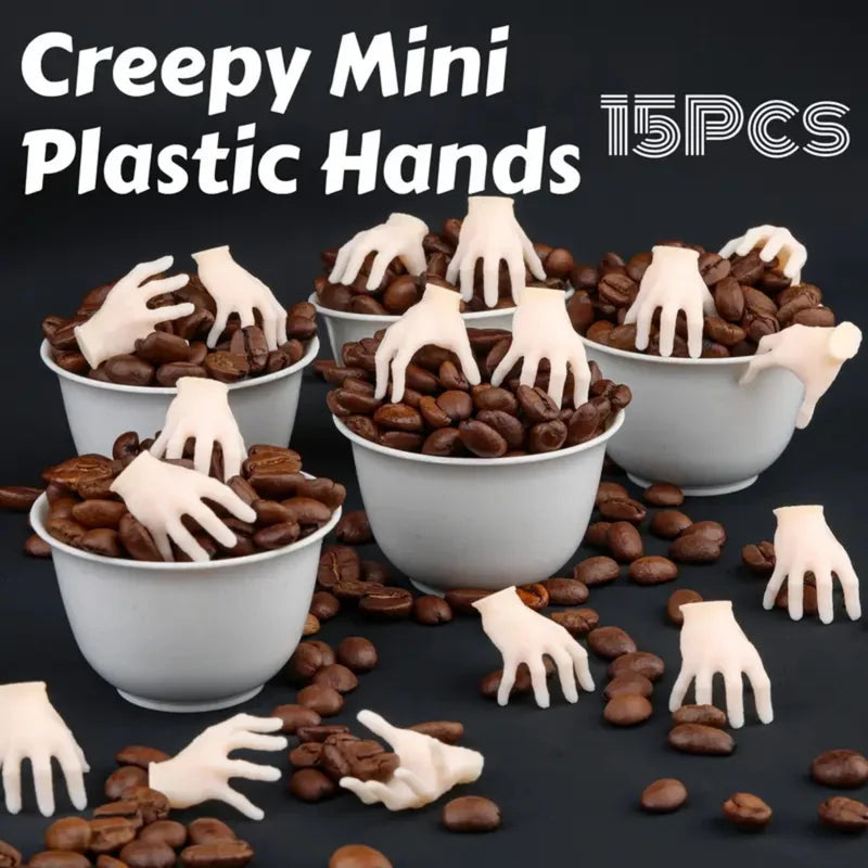 Halloween Horror Plastic Hand Decorations - Spooky Haunted House Props Set