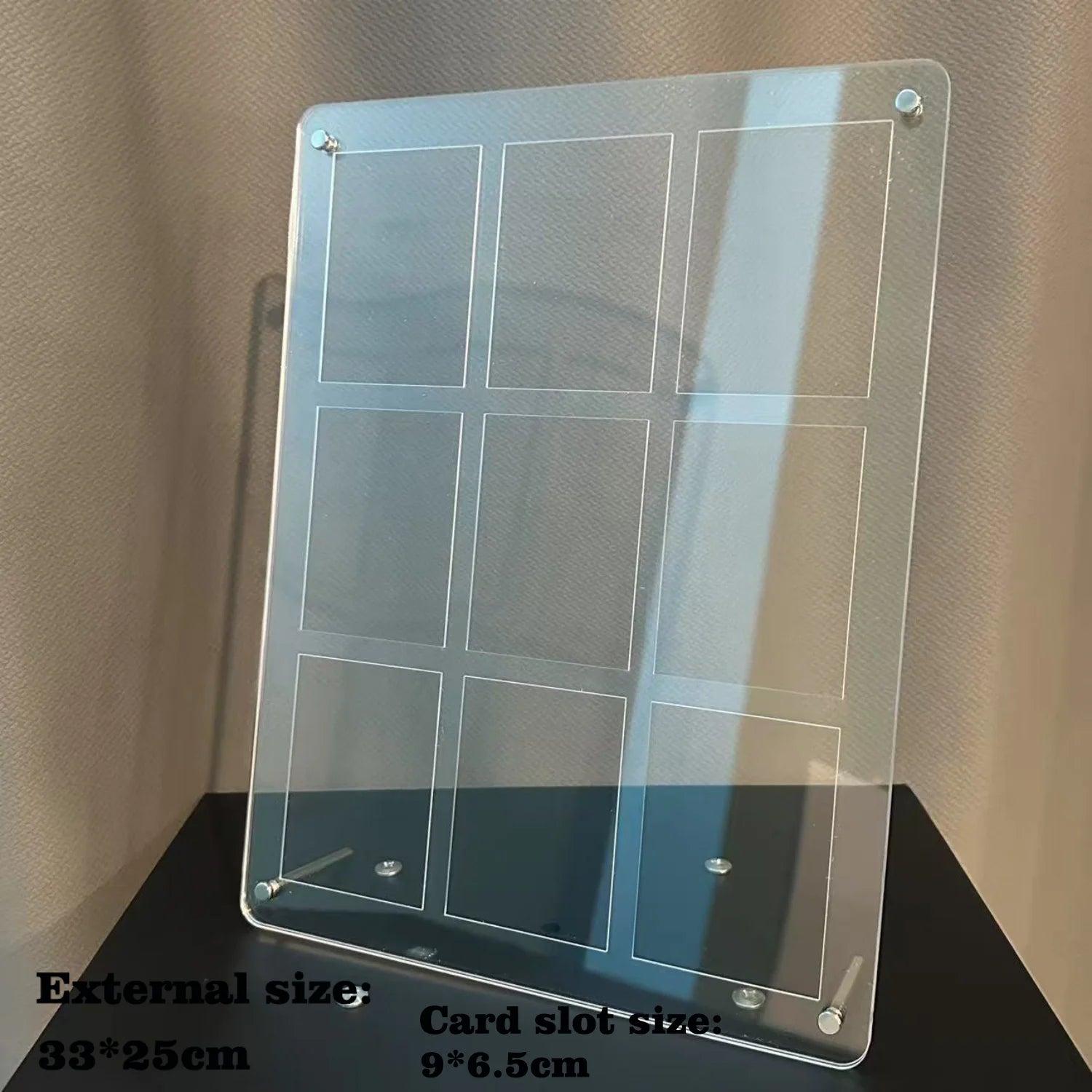 Acrylic Card Display Stand with Slot for Trading Cards Collection Organizer