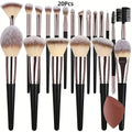 Professional Makeup Brushes Set with Soft Fluffy Eyeshadow Foundation Blush Kabuki Tools