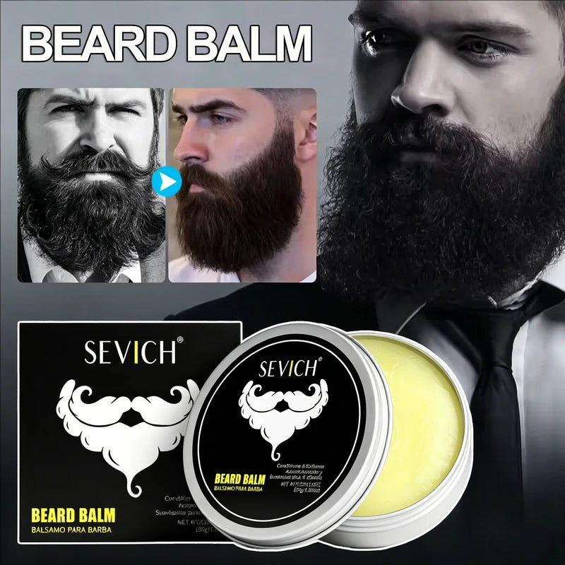 Beard Balm Wax Natural Styling Moisturizing Reduce Frizz Beard Cream - 30g