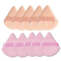 Makeup Sponges Triangle Velvet Powder Puff Set for Face Eyes Contouring - Reusable Cosmetic Applicators