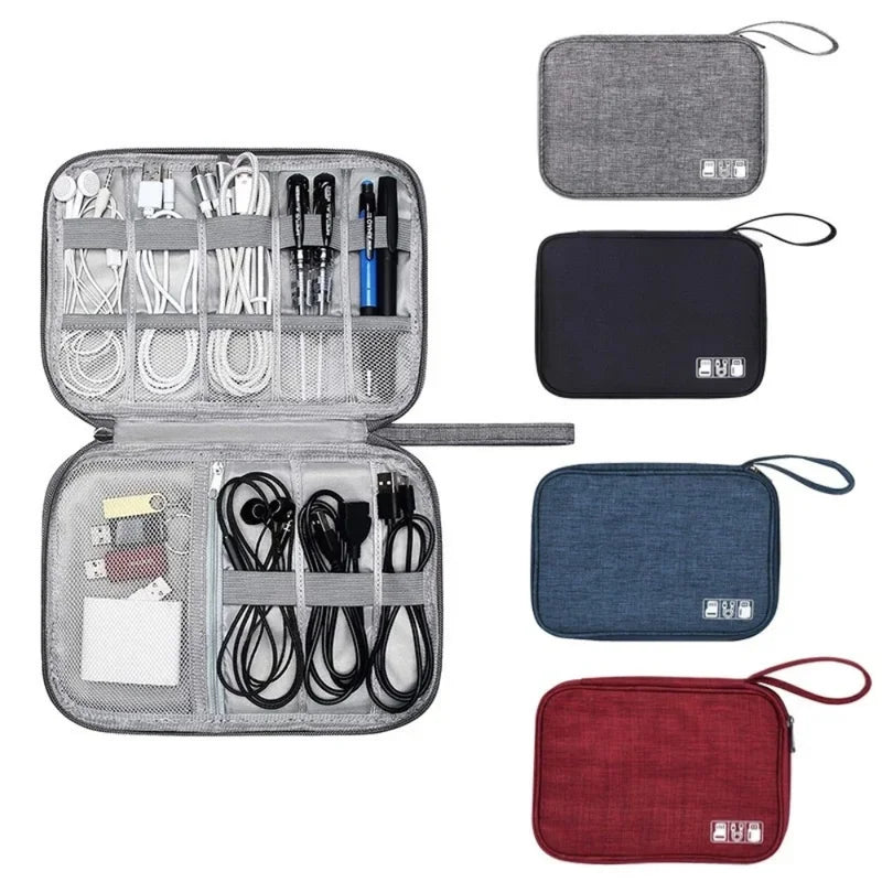 Waterproof Cable Organizer Bag for USB Chargers & Accessories