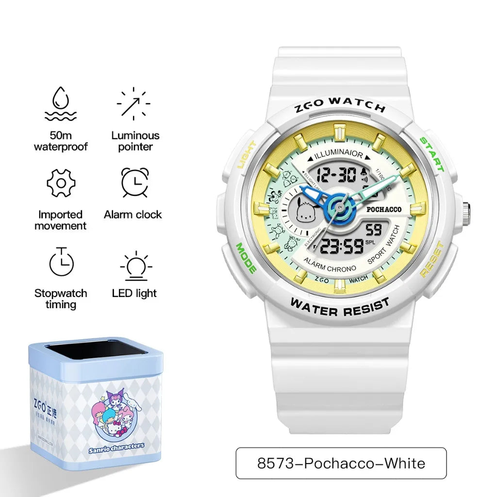 Digital Sports Watch for Women Men Waterproof Dual-Display Multi-Functional Gift