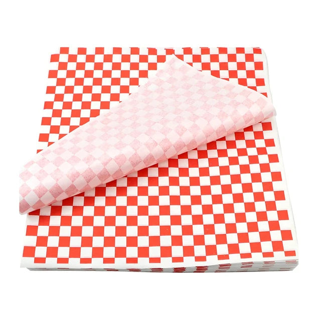 25Pcs Food Grade Wax Paper Food Wraps for Sandwiches, Bread & Fries