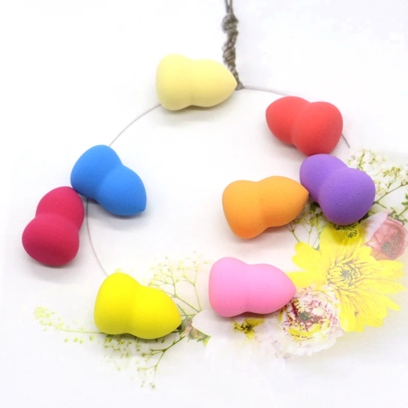 6pcs Mini Makeup Sponge Set for Foundation Concealer Face Blending - Portable Cosmetic Puffs