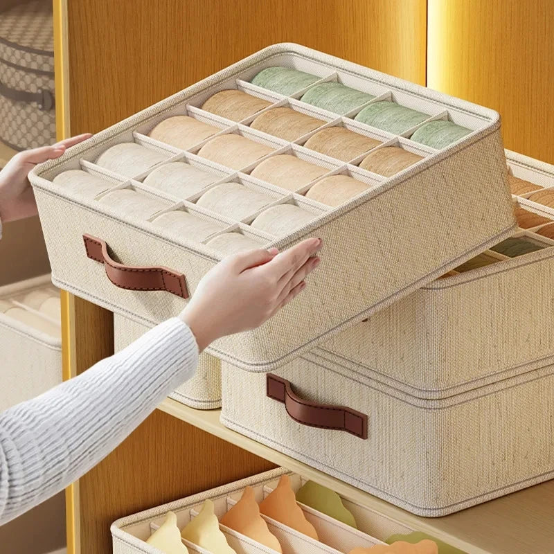 Clothes Storage Box Drawer Organizer for Socks, Underwear, Ties & Accessories
