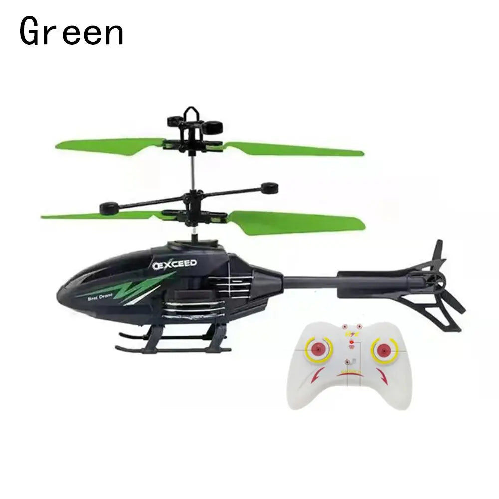 Mini Flying Helicopter Toy Remote Control Aircraft Rechargeable IR Sensor