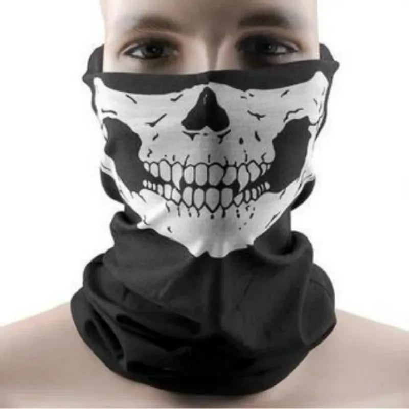 Multi-Functional Skull Face Mask Helmet Neck Gaiter for Camping & Outdoor Sports