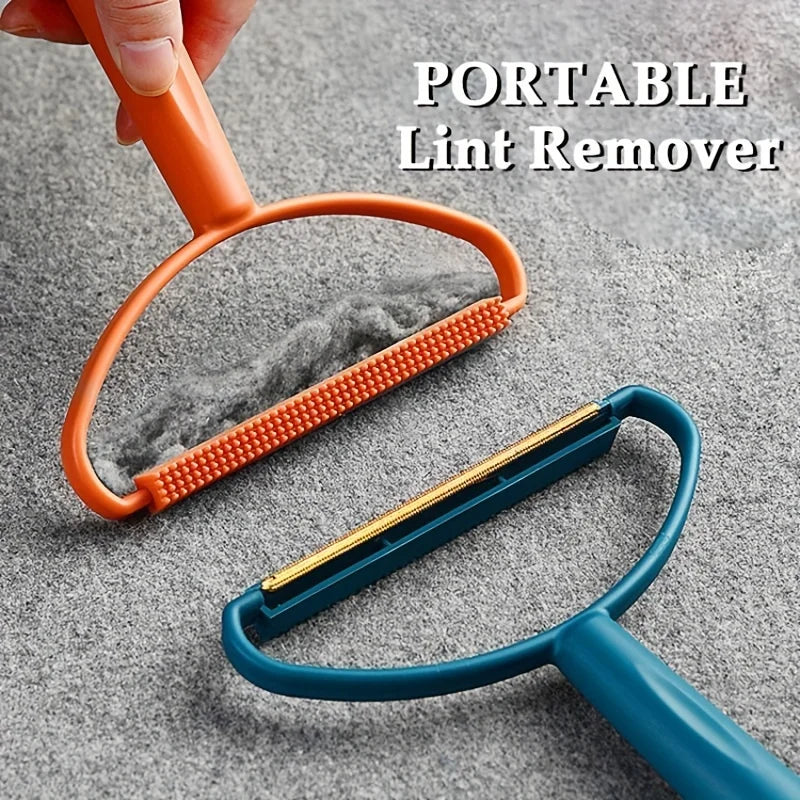 Portable Lint Remover Fabric Hair Pet Hair Scraper Cleaner for Clothes & Carpet