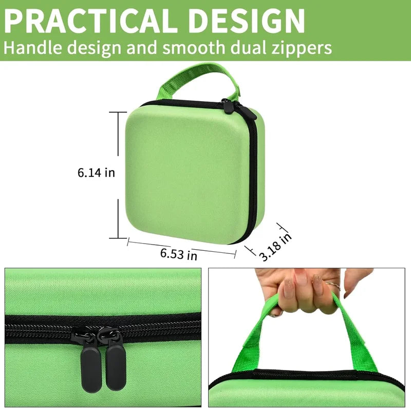 Protective Carrying Case for Wireless Label Printer with Customizable Compartments