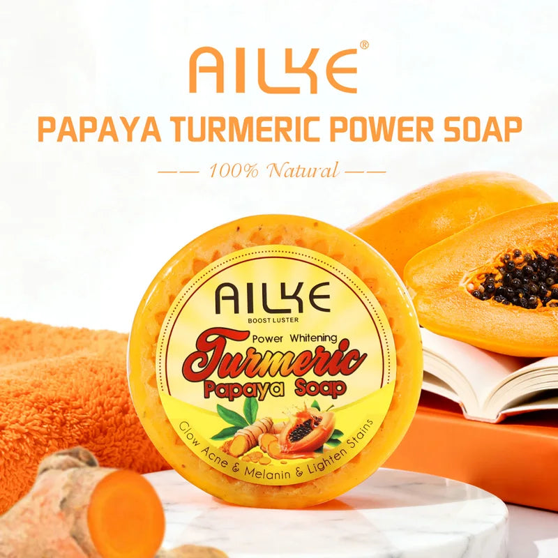 Lightening Soap Bar for Women with Turmeric Papaya Carrot 200g - Brightening & Dark Spot Removal