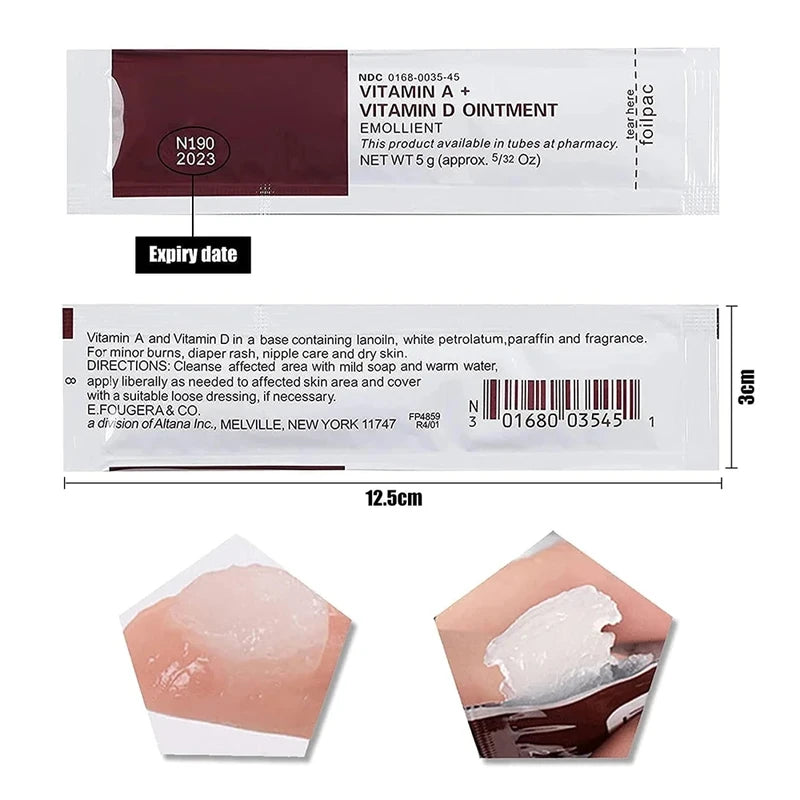 Tattoo Aftercare Cream with Vitamin A and D - Anti-Scar Healing Gel, 150mm x 18mm, Multiple Colors