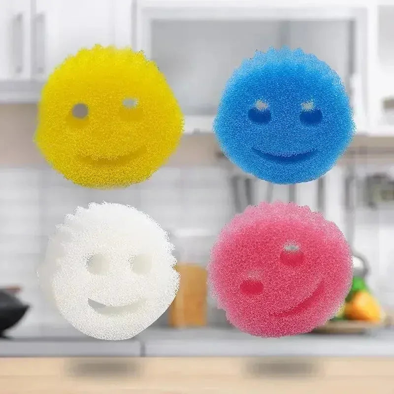 2/4PCS Kitchen Dishwashing Sponge Cloth Set - Strong Scouring Pad & Odor Resistant Miracle Wipe