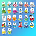26Pcs Alphabet Popsicle Shaping Magnetic Ornaments for Refrigerator & Home Decor