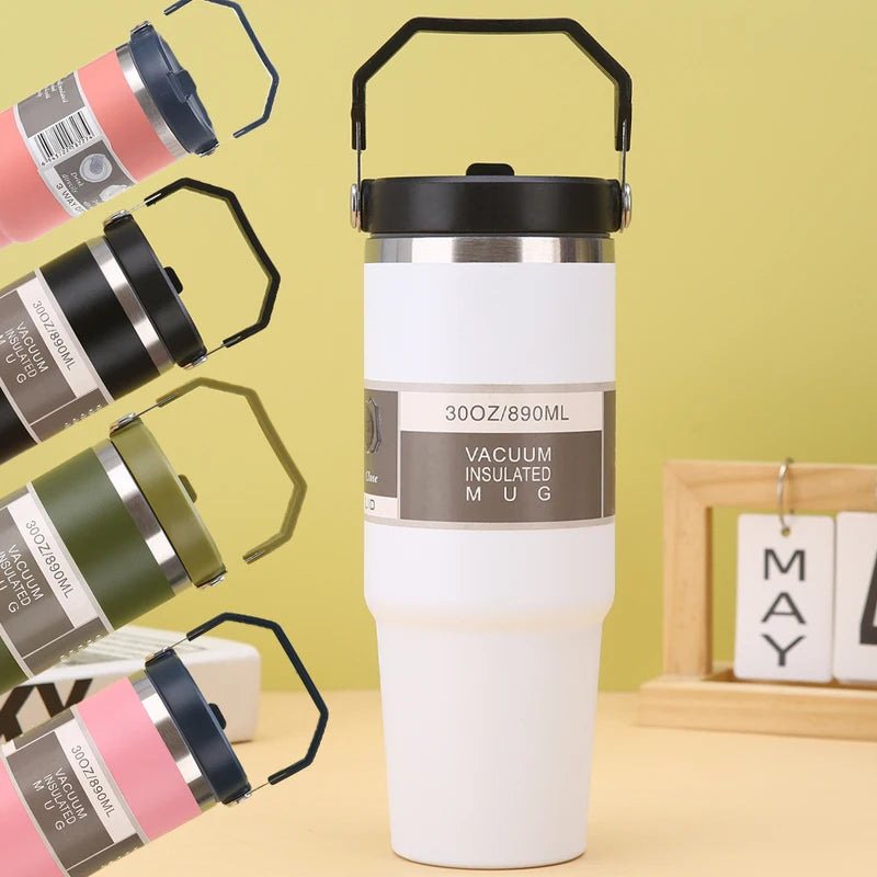 30 Oz Insulated Stainless Steel Mug with Vacuum Seal BPA-Free Drinkware