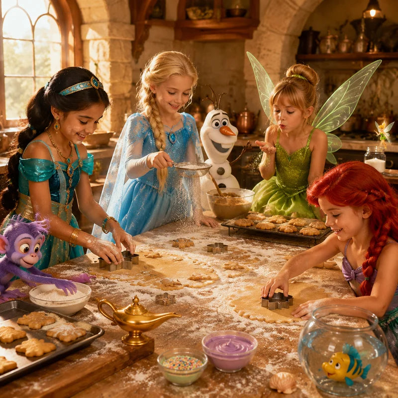 Kids Princess Costume Dress for Girls Halloween Birthday Cosplay 2-8Y